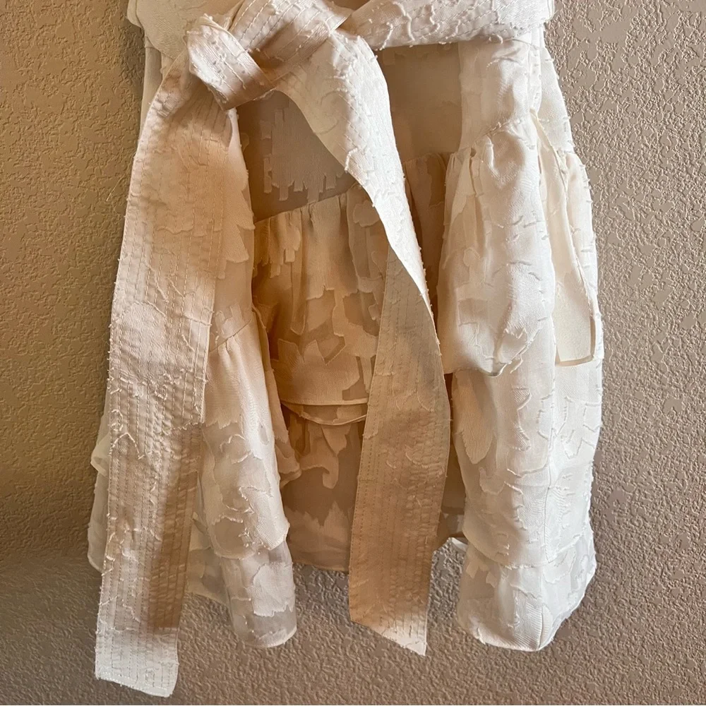 Veronica Beard Mahita Silk Blend Ruffle Dress Size 14 NWT - Picture 6 of 16